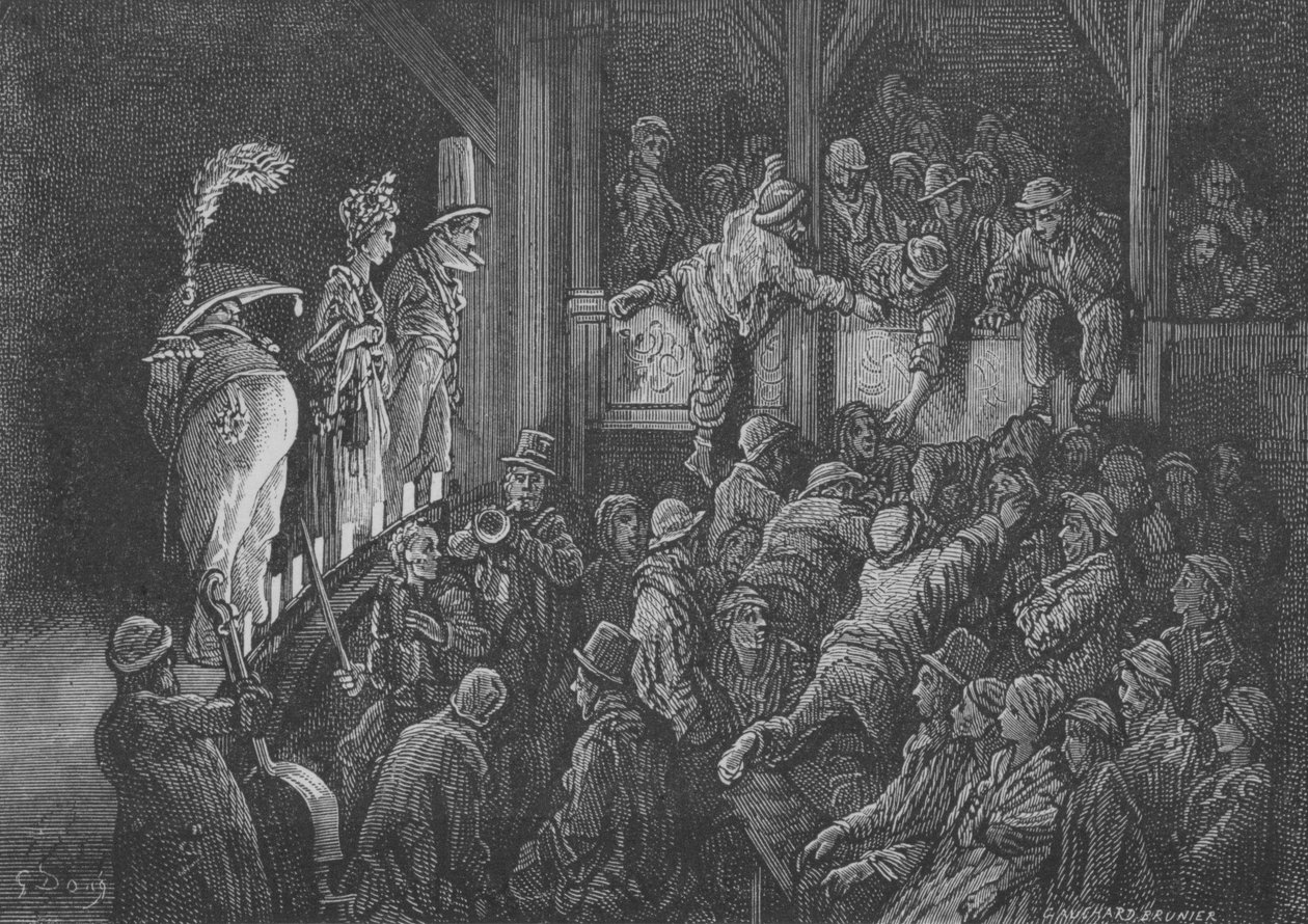 Volks Theater door Gustave after Dore