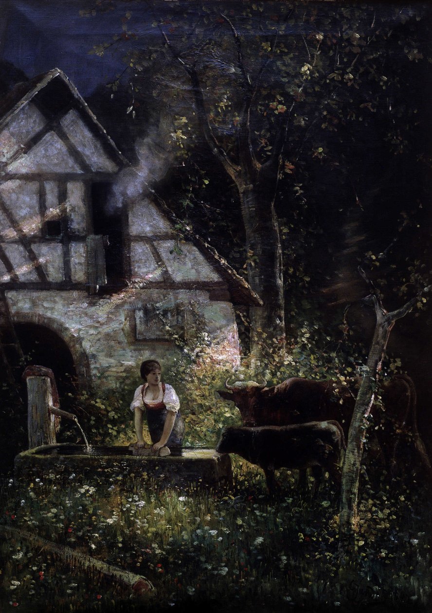 De eerste stralen door Gustave Adolphe Jundt