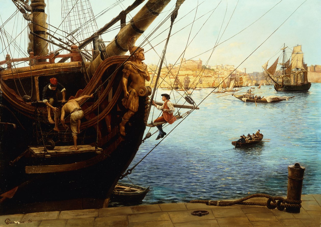 De revisie, 1886 door Gustave Bourgain