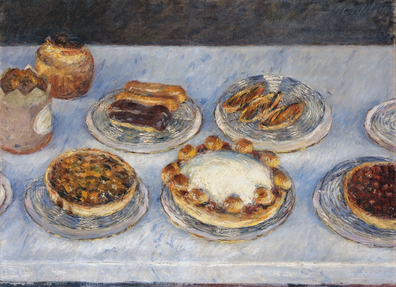 Taarten, 1881 door Gustave Caillebotte
