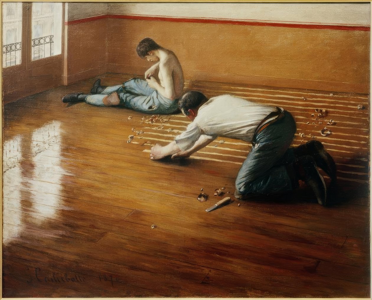 Vloerschrapers door Gustave Caillebotte
