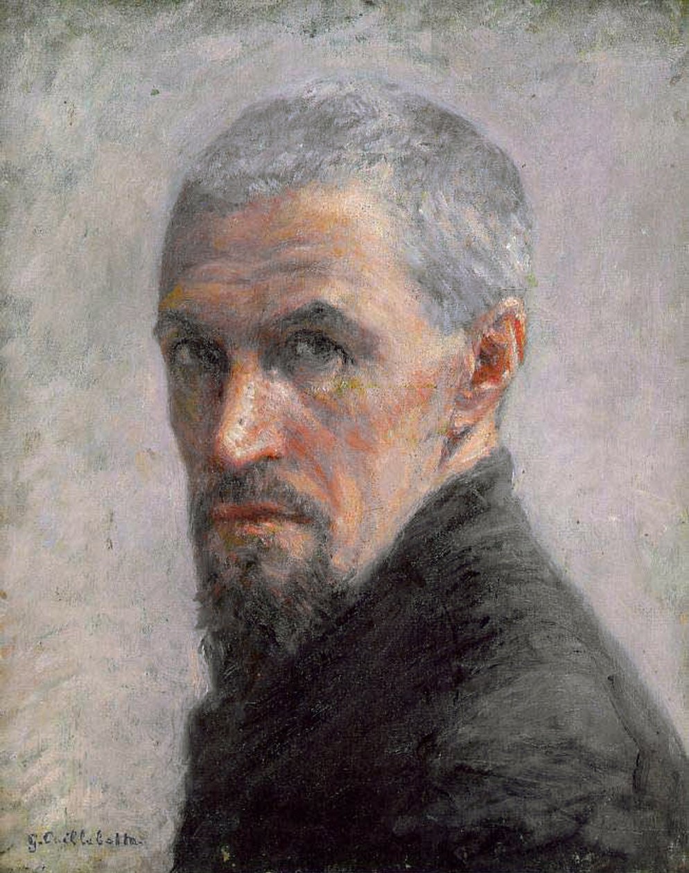 Zelfportret, ca. 1889 door Gustave Caillebotte