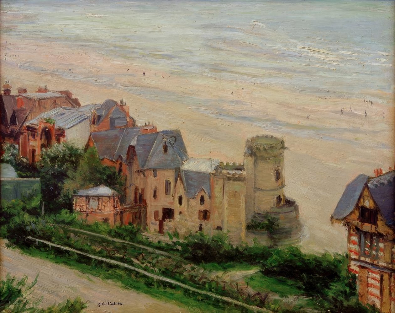 Trouville, het strand en de villa