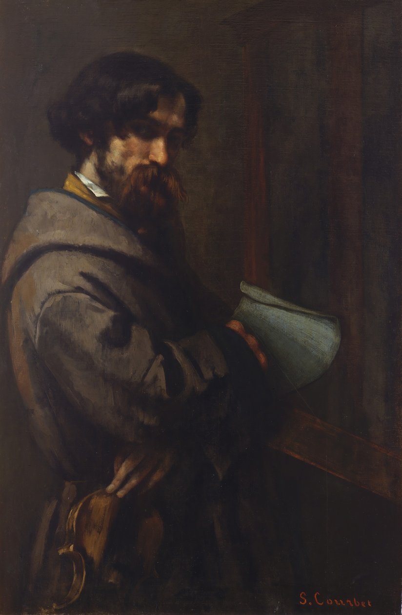 Alphonse Promayet 1822-1872, 1851 door Gustave Courbet