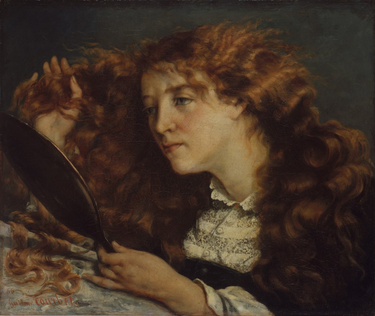 Jo, La Belle Irlandaise, 1865-66 door Gustave Courbet