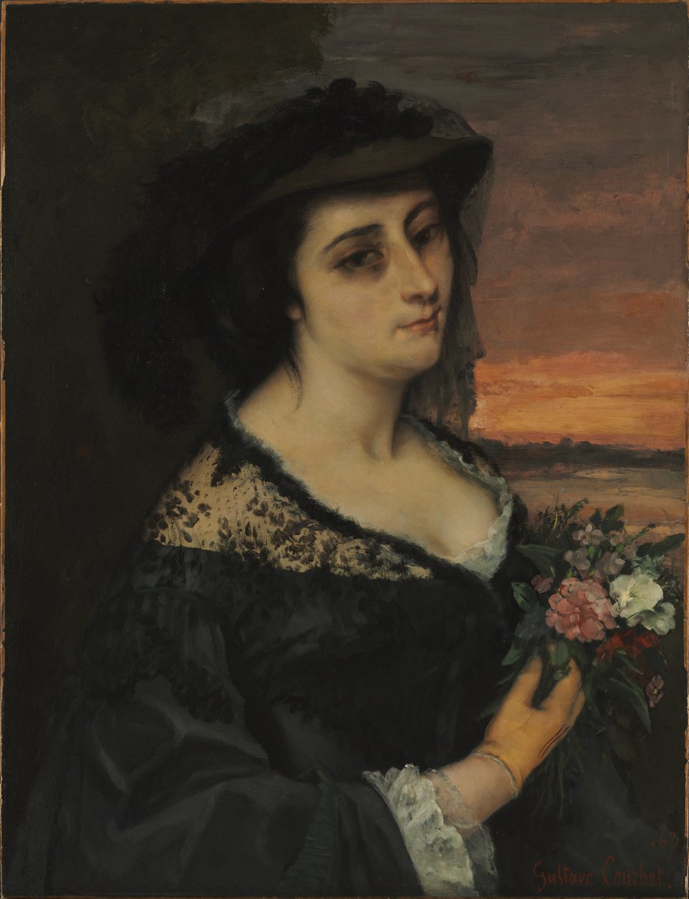 Mevr. L... (Laure Borreau) door Gustave Courbet