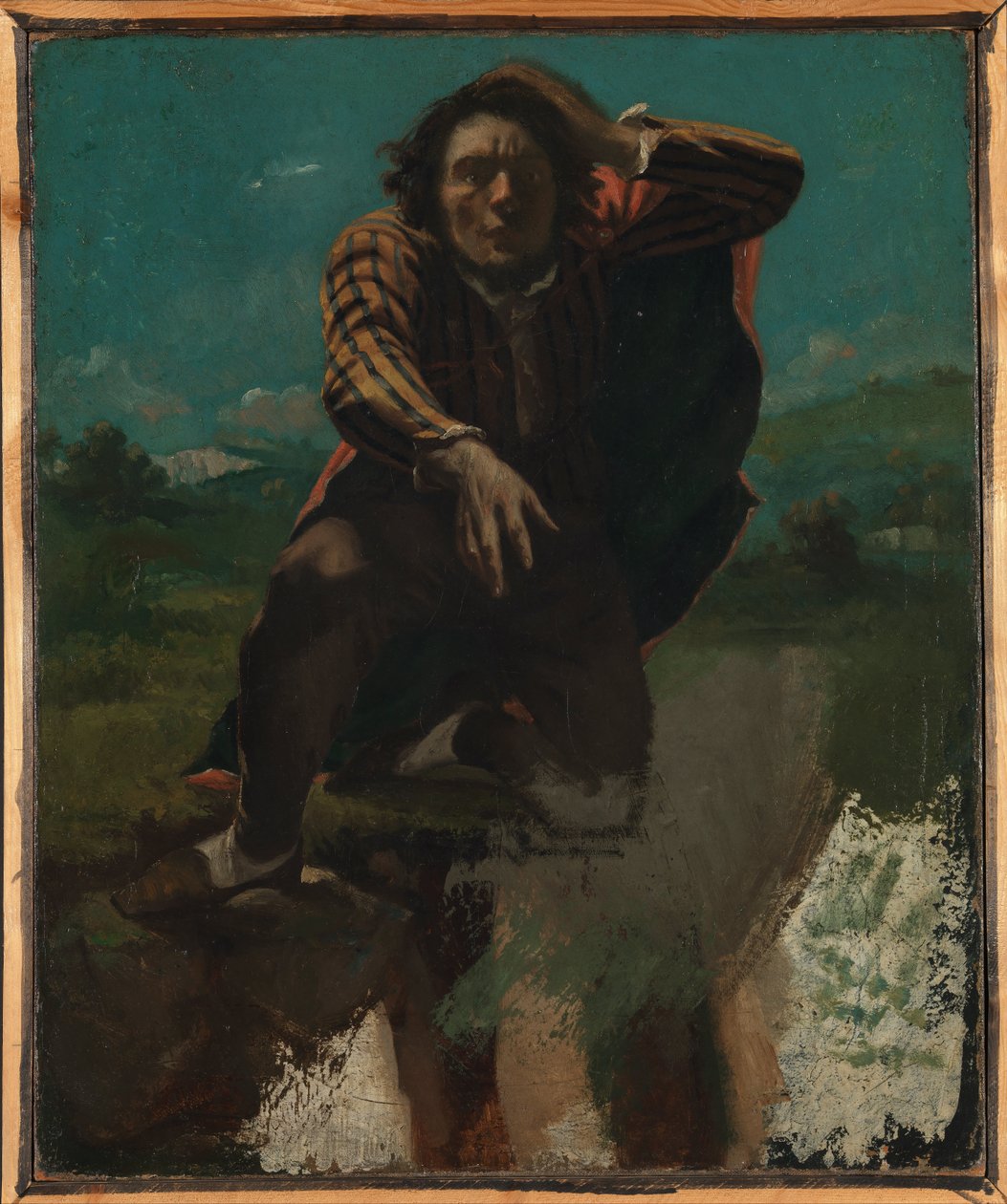 Op de rand van de afgrond door Gustave Courbet