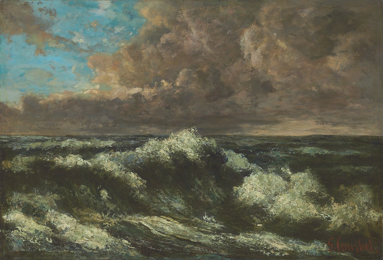 Zeegezicht door Gustave Courbet