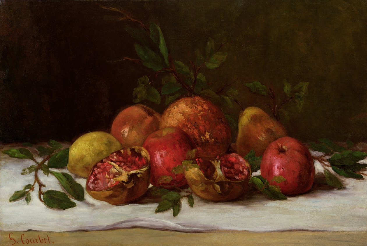 Stilleven, ca. 1871-72 door Gustave Courbet