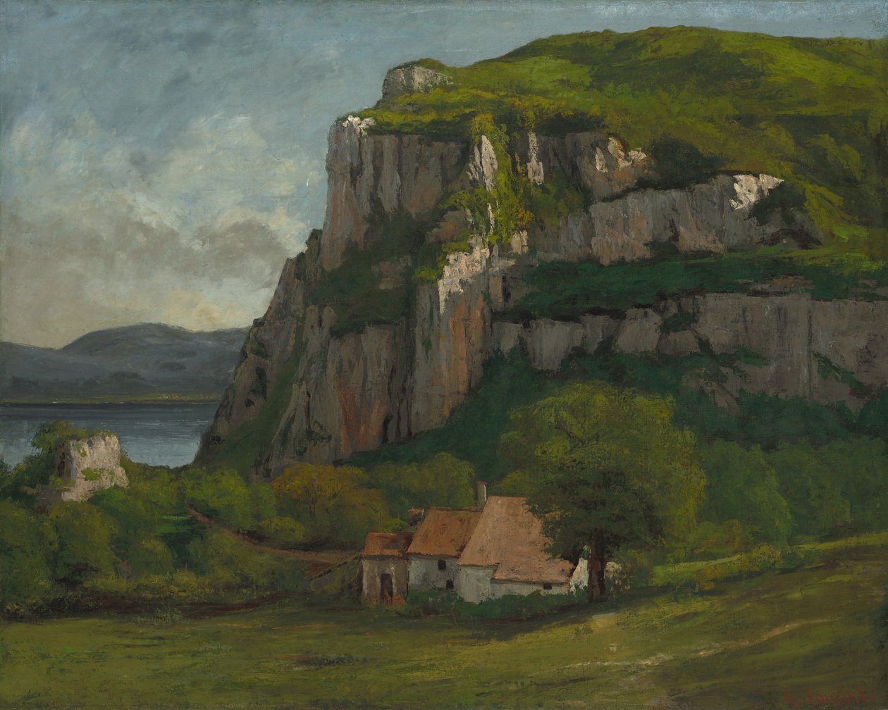 De rots van Hautepierre, c.1869 door Gustave Courbet