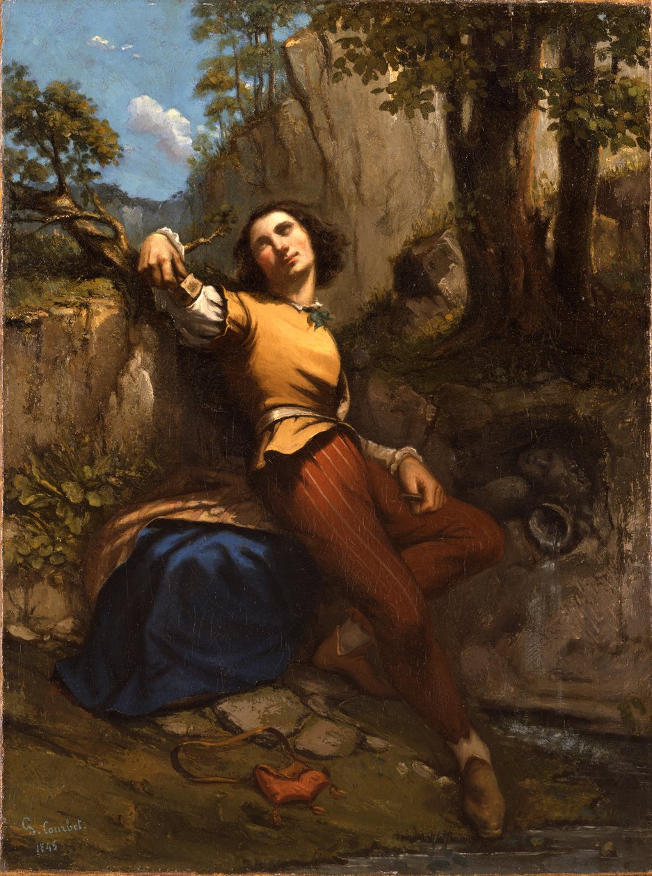 De Beeldhouwer, 1845 door Gustave Courbet