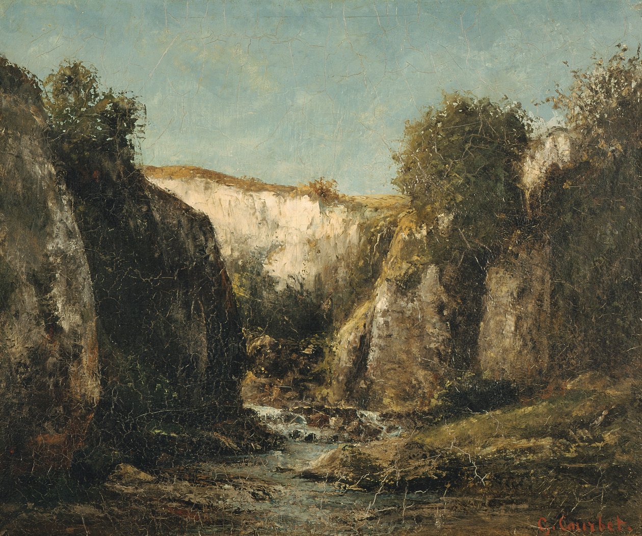 De Bron van de Doubs, 1871 door Gustave Courbet