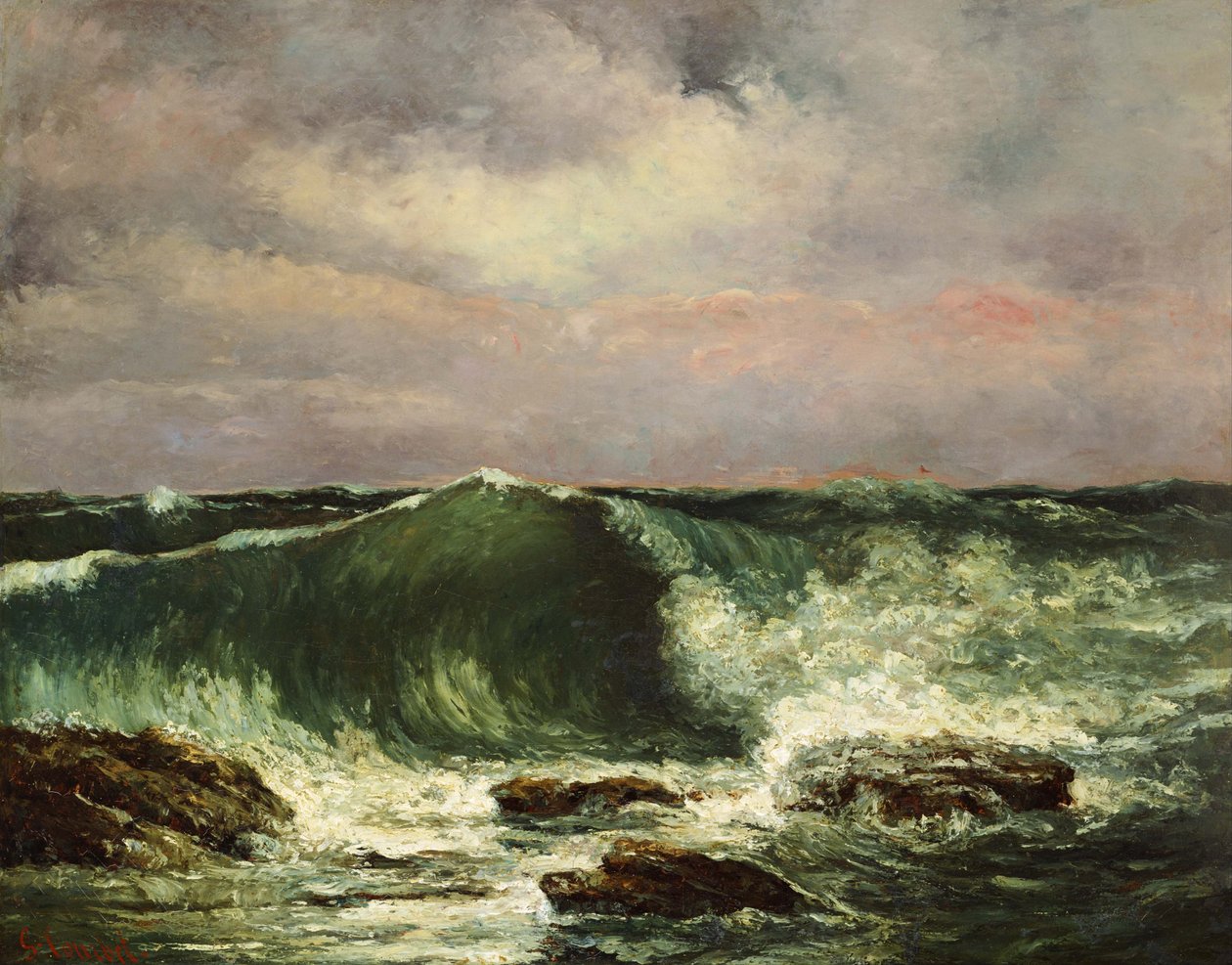 De Golf door Gustave Courbet