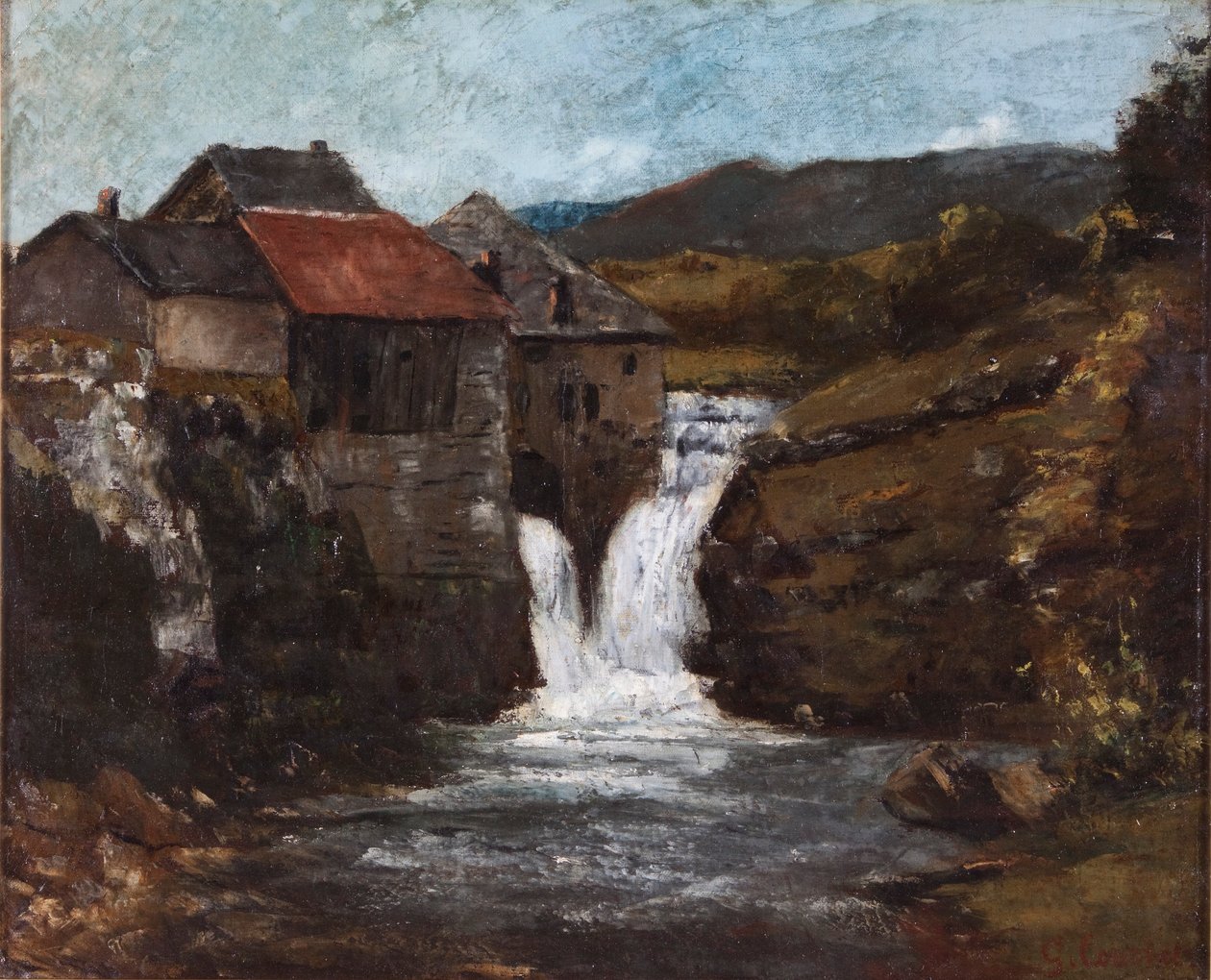 De molen bij Orbe, 1839-1877 door Gustave Courbet