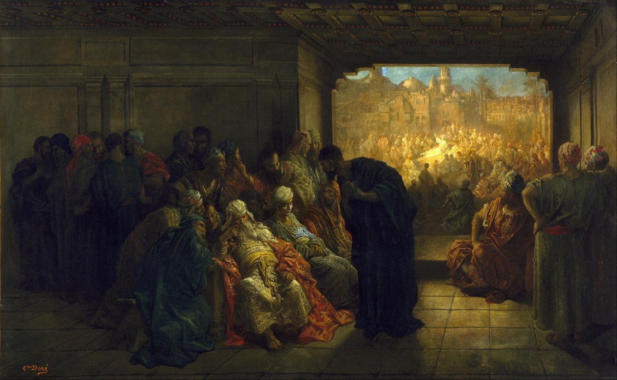 Het huis van Kajafas door Gustave Dore