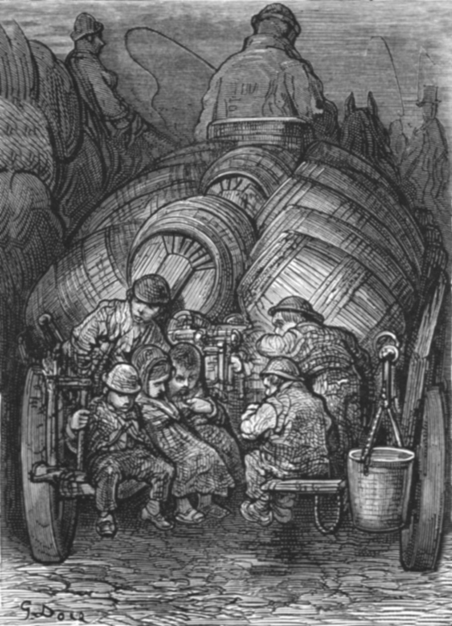 Brouwerswagen, 1872 door Gustave Dore