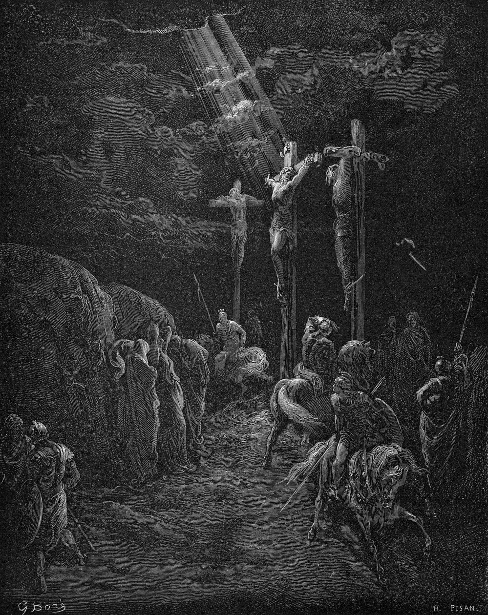 Kruisiging van Jezus door Gustave Dore