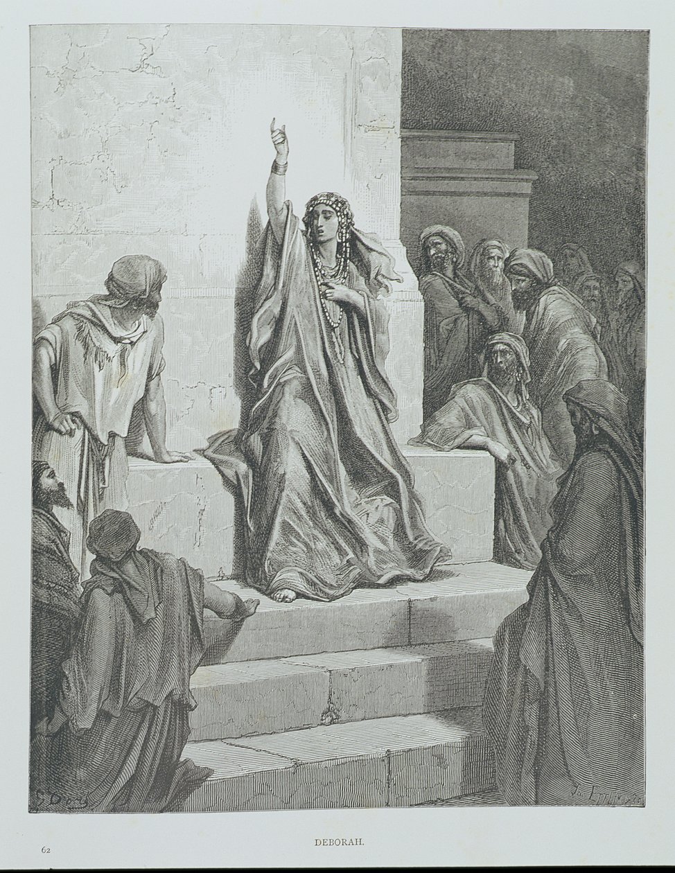 Deborah, gegraveerd door Ettlin, ca. 1868 door Gustave Dore