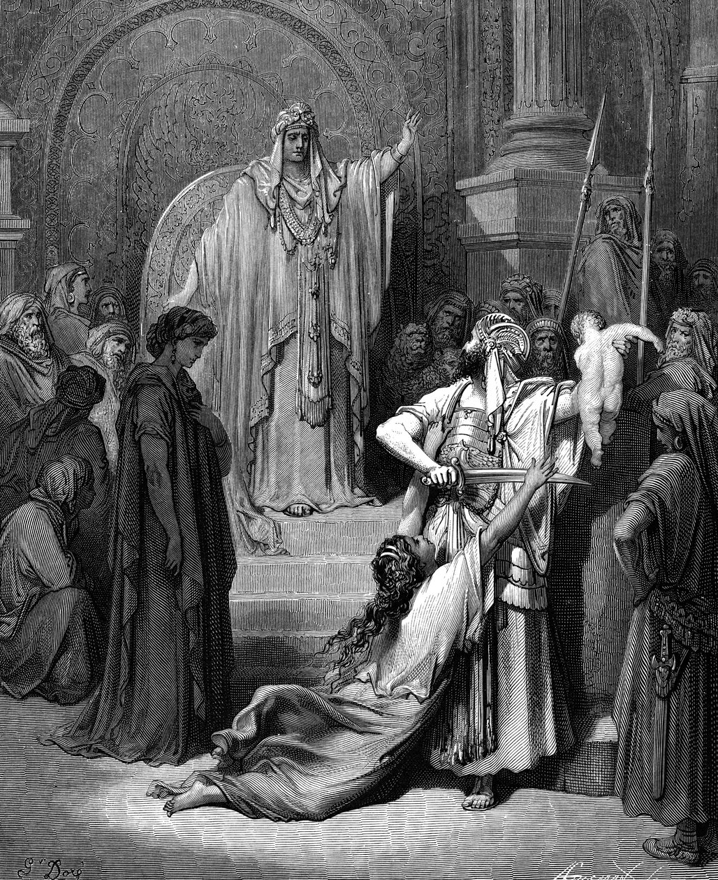 Het Oordeel van Salomo door Gustave Dore