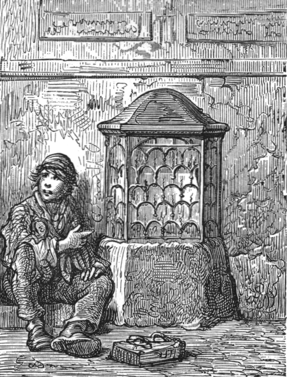 London Stone door Gustave Dore