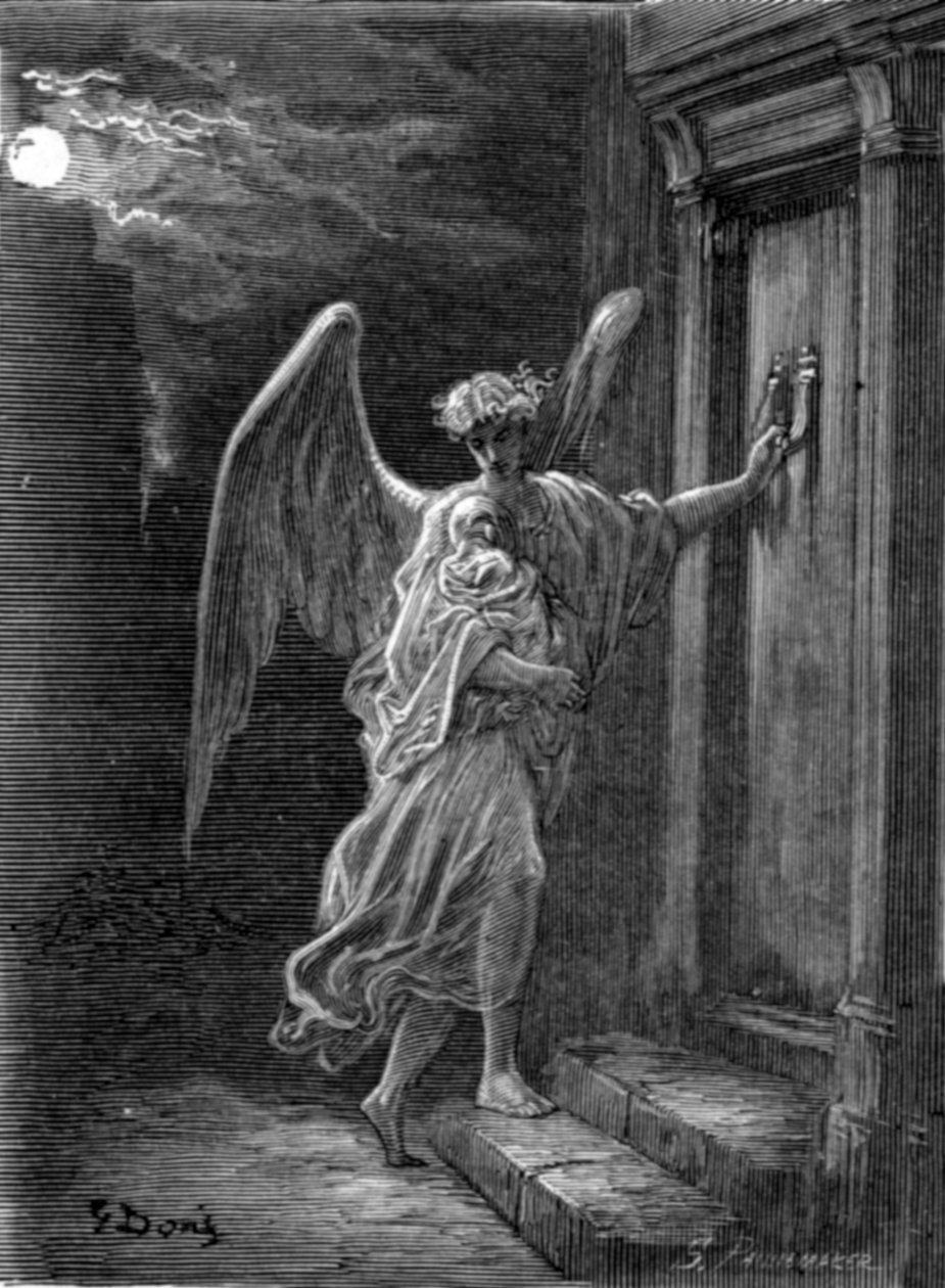 De engel en de wees door Gustave Dore