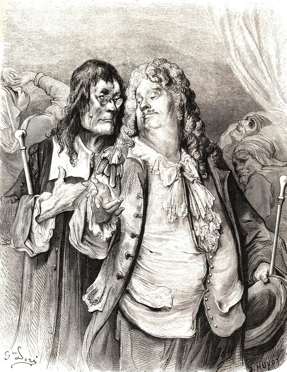 De dokters, 19e eeuw door Gustave Dore