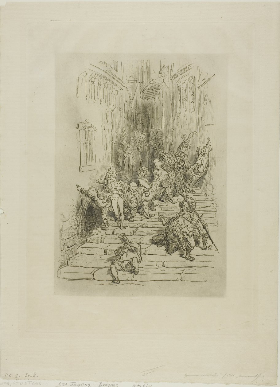 De gelukkige dronkaards door Gustave Dore