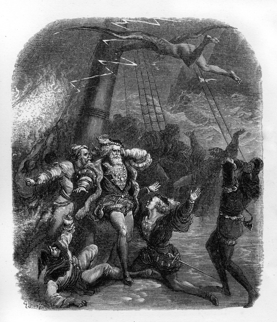 De Storm - Shakespeare door Gustave Dore