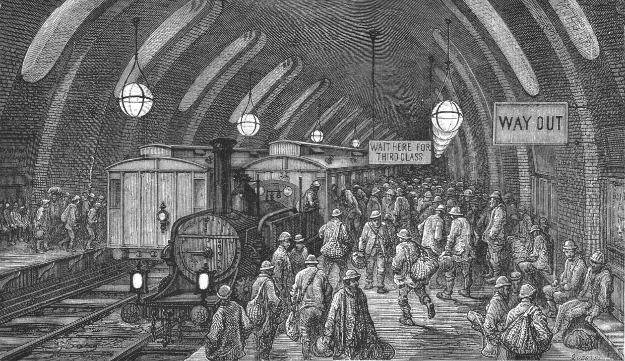 De Arbeidstrein, 1872 door Gustave Dore