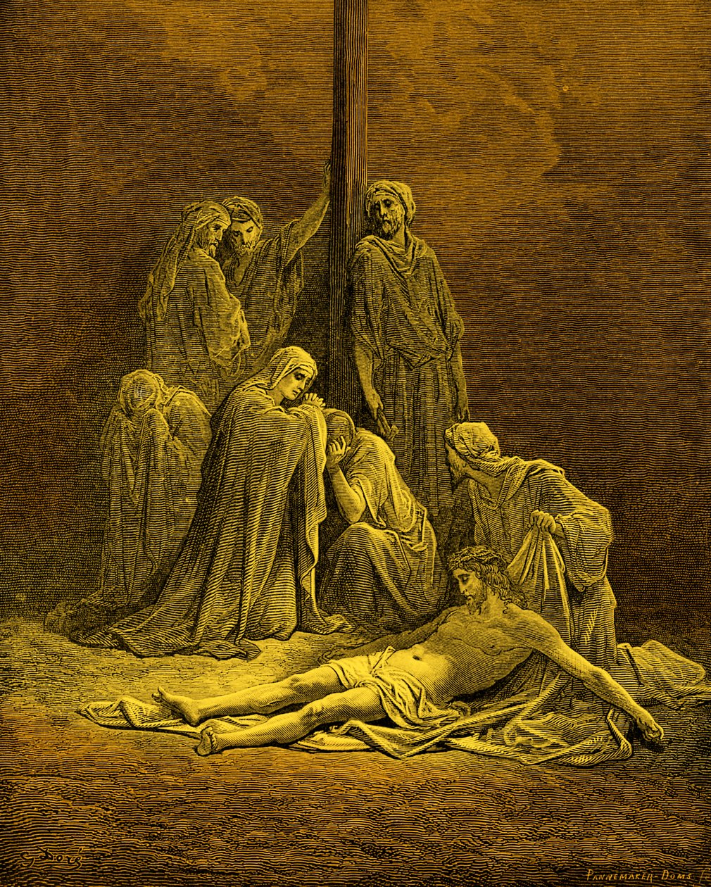 De dode Christus - Bijbel door Gustave Dore