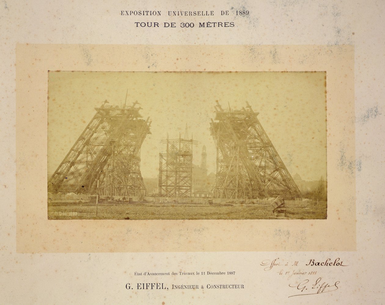 Bouw van de Eiffeltoren door Gustave Eiffel