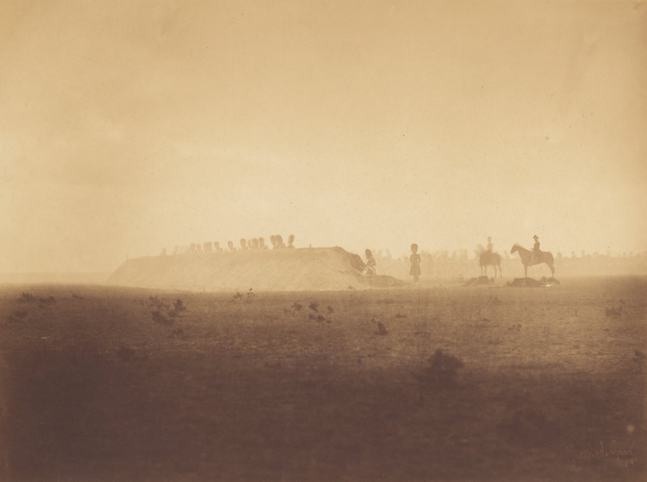 [Boorformatie, Kamp van Châlons]. door Gustave Le Gray