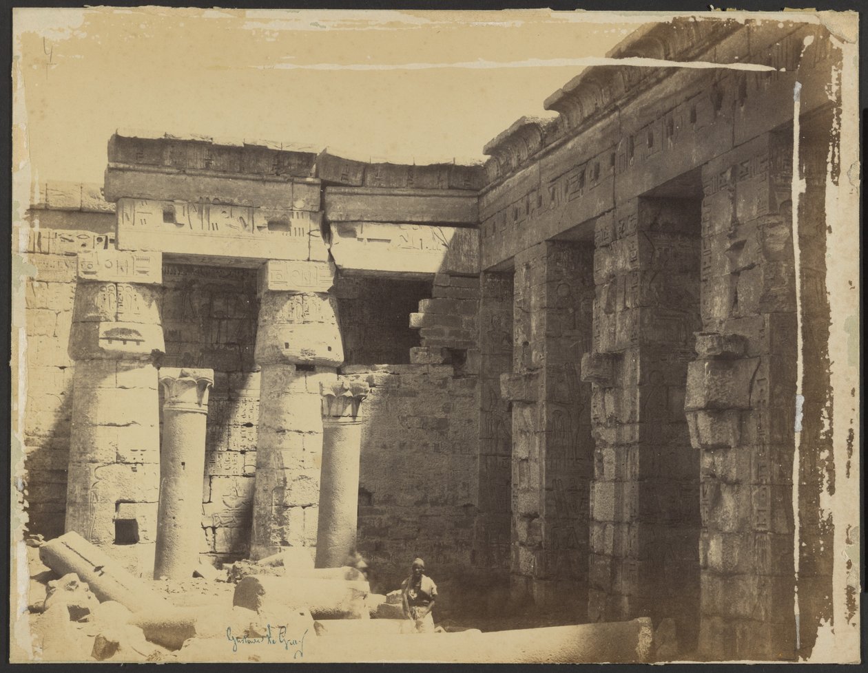 [Mortuarium Tempel van Ramses III]. door Gustave Le Gray