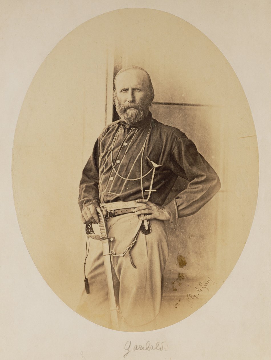 Portret van Giuseppe Garibaldi door Gustave Le Gray