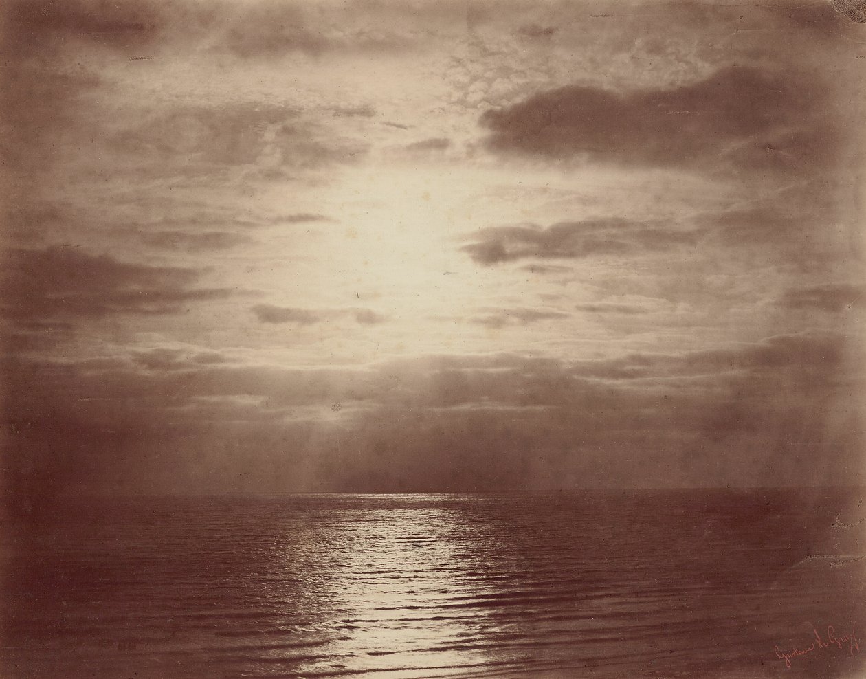 Zonne-effect in de Wolken-Oceaan door Gustave Le Gray