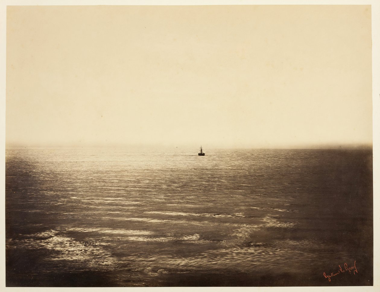 De stoomboot, 1856 door Gustave Le Gray