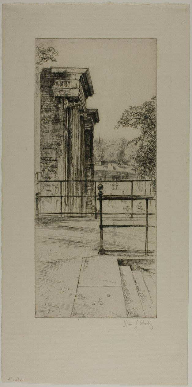Ruïnes van de Oude Tuilerieën, Parijs door Gustave Leheutre