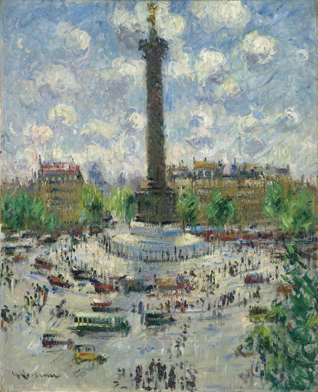 Place de la Bastille, ca. 1922 door Gustave Loiseau