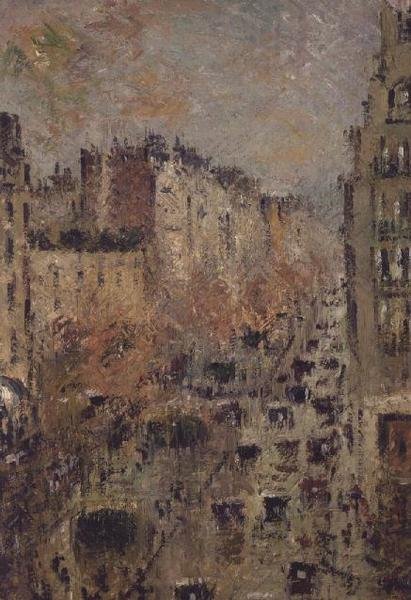 De Boulevard Raspail, 1928 door Gustave Loiseau