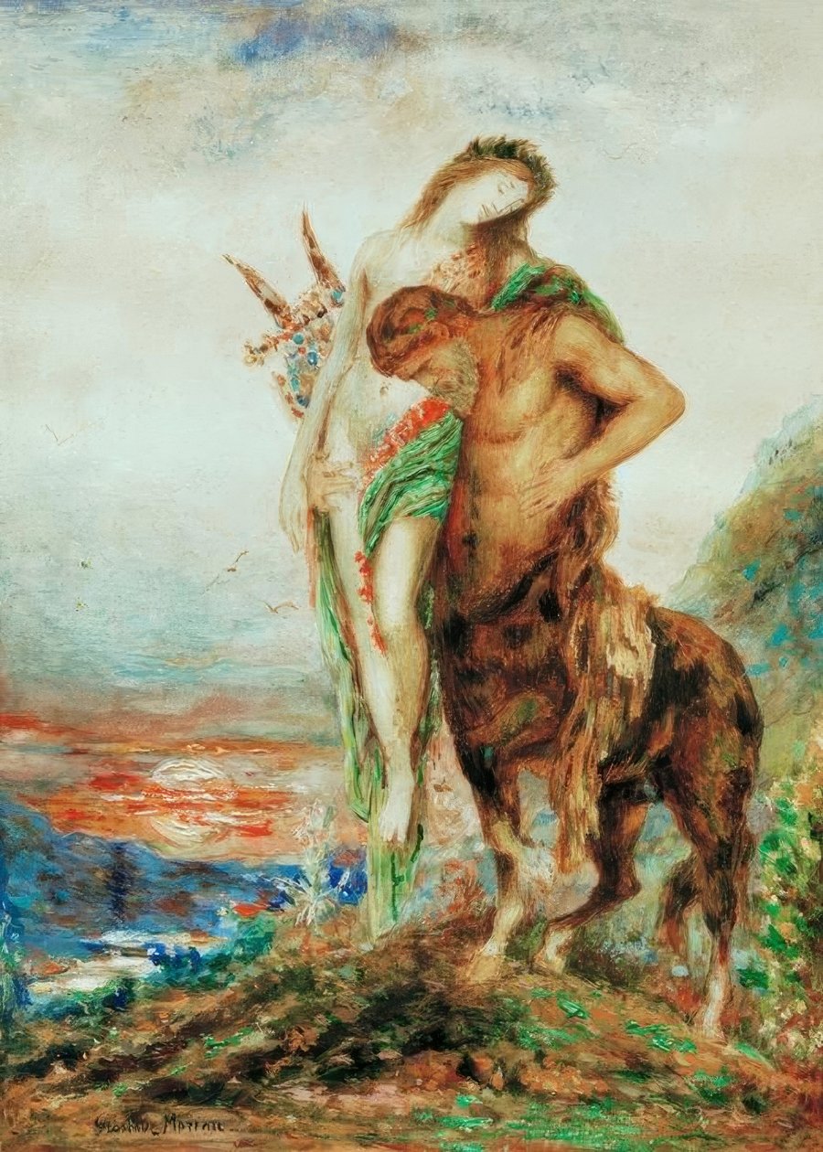 De vermoeide centaur door Gustave Moreau