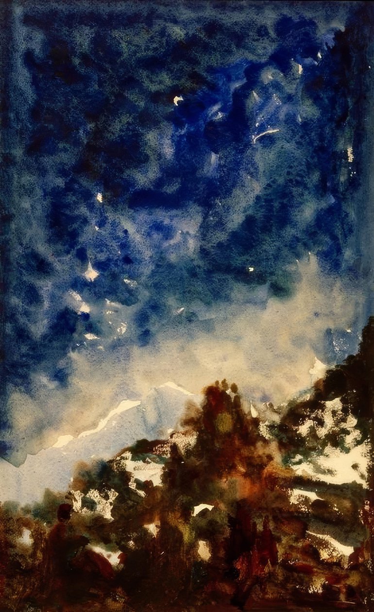 Landschapsstudie door Gustave Moreau