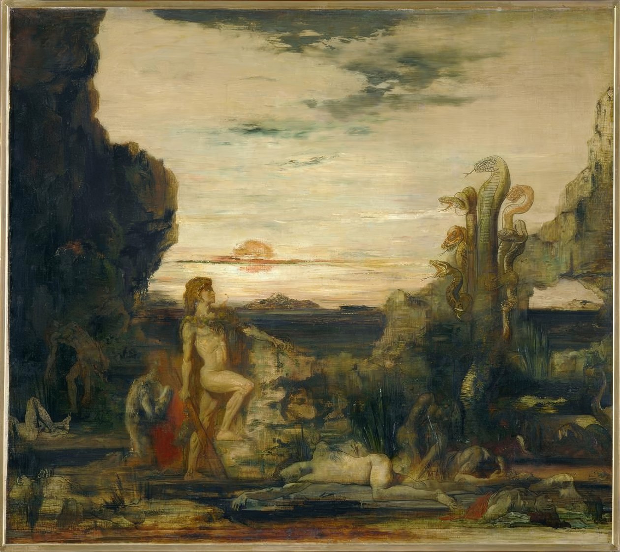 Hercules en de Hydra van Lerna door Gustave Moreau