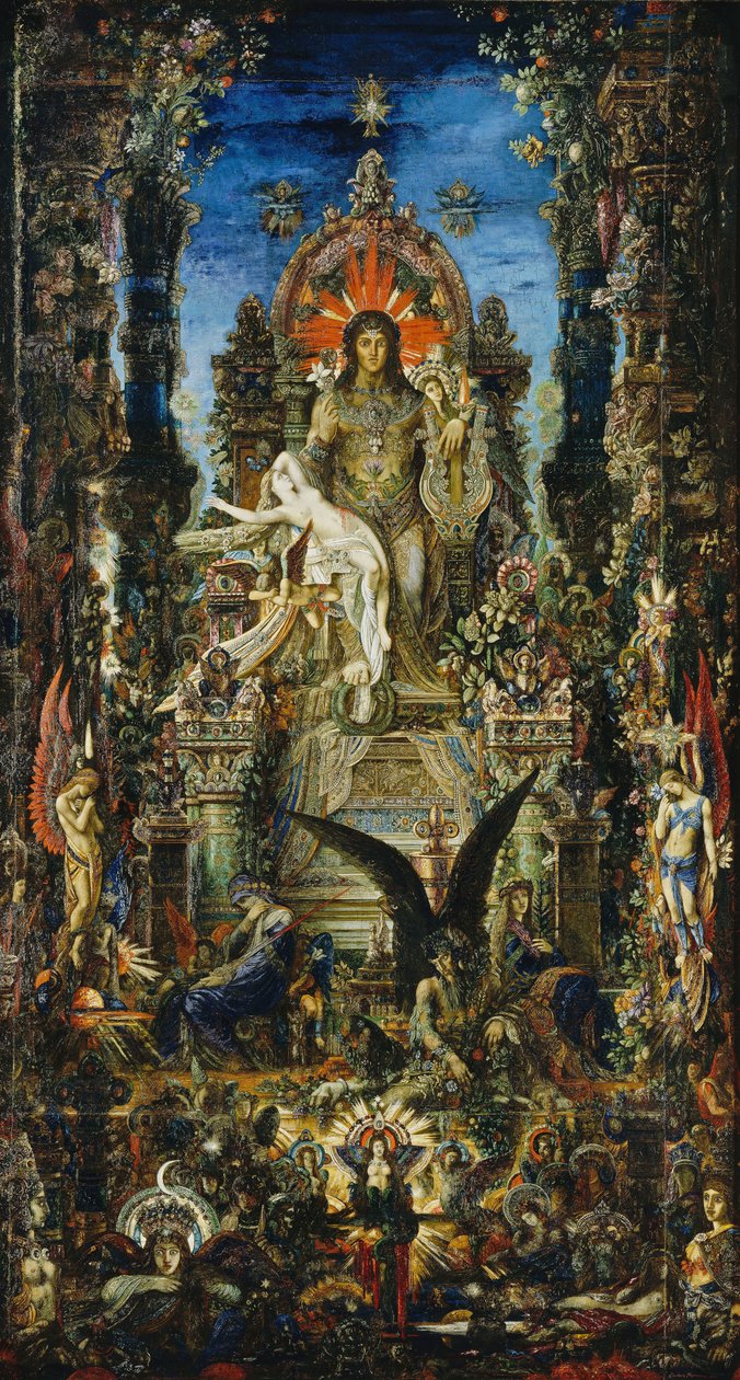 Jupiter en Semele, 1894-95 door Gustave Moreau