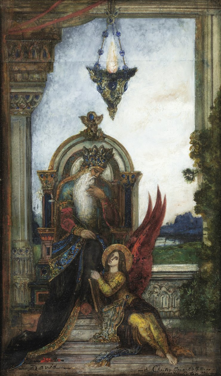 Koning David door Gustave Moreau