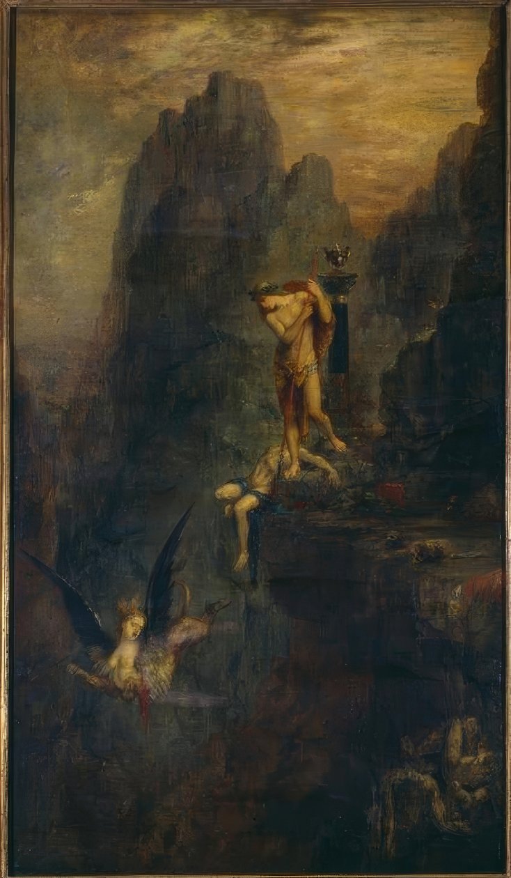 De Sphinx geraden door Gustave Moreau