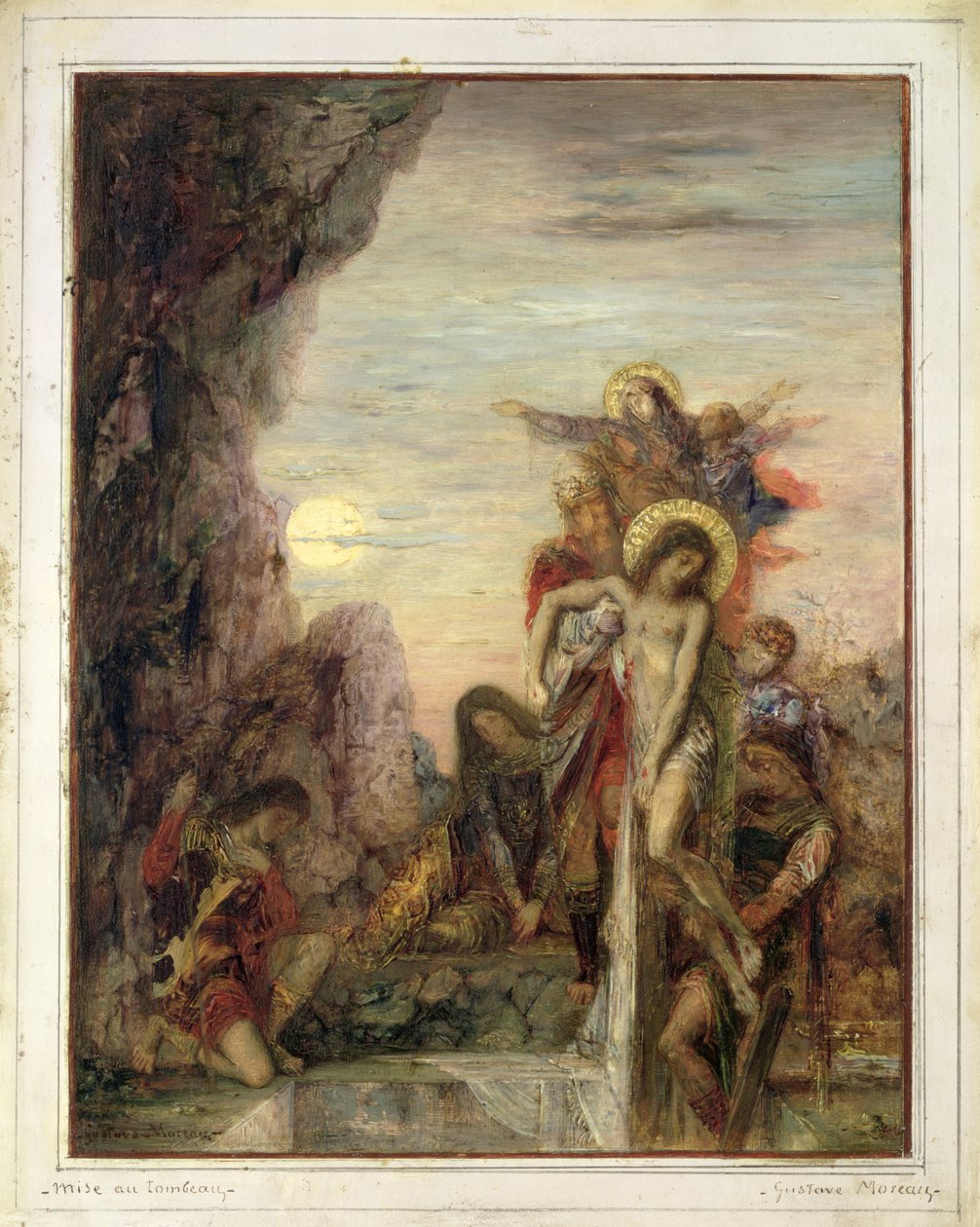 De graflegging, ca. 1867 door Gustave Moreau