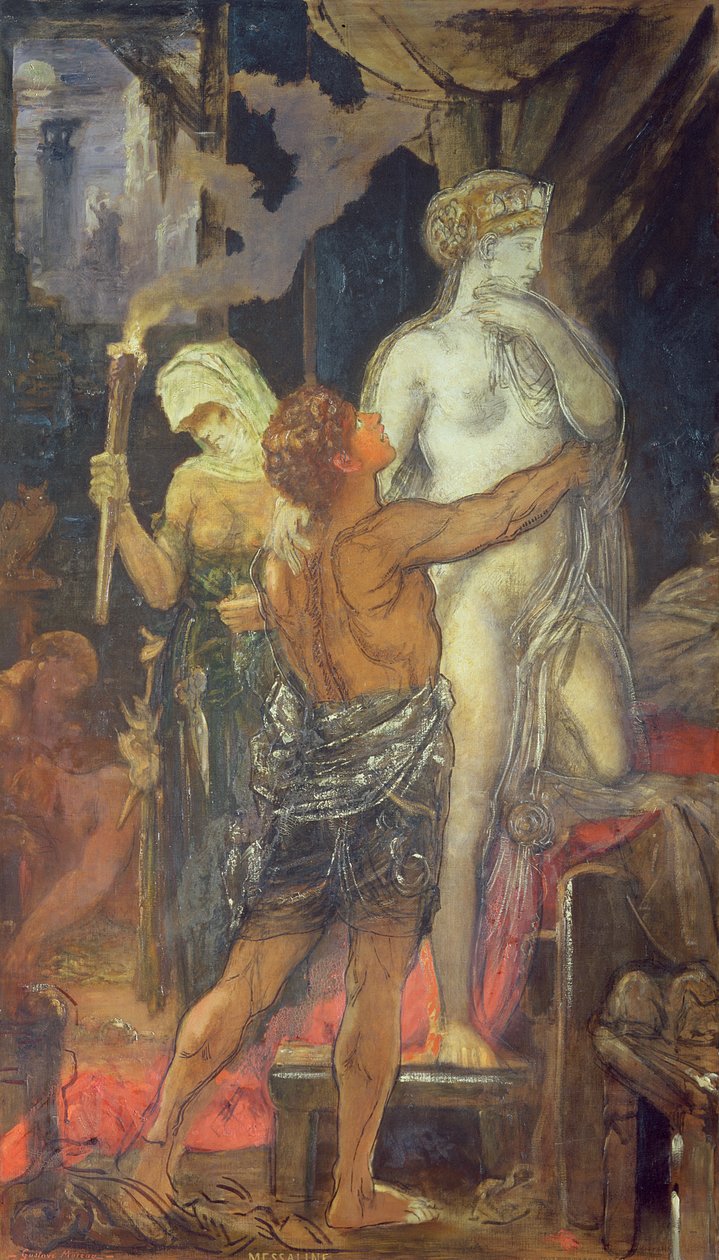 De executie van Messalina door Gustave Moreau