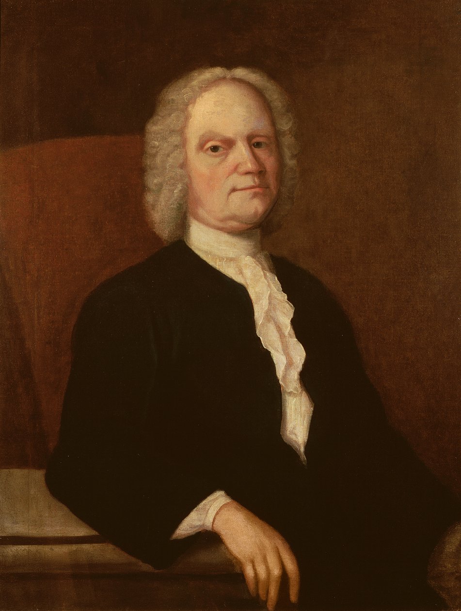 Zelfportret, c.1740 door Gustavus Hesselius