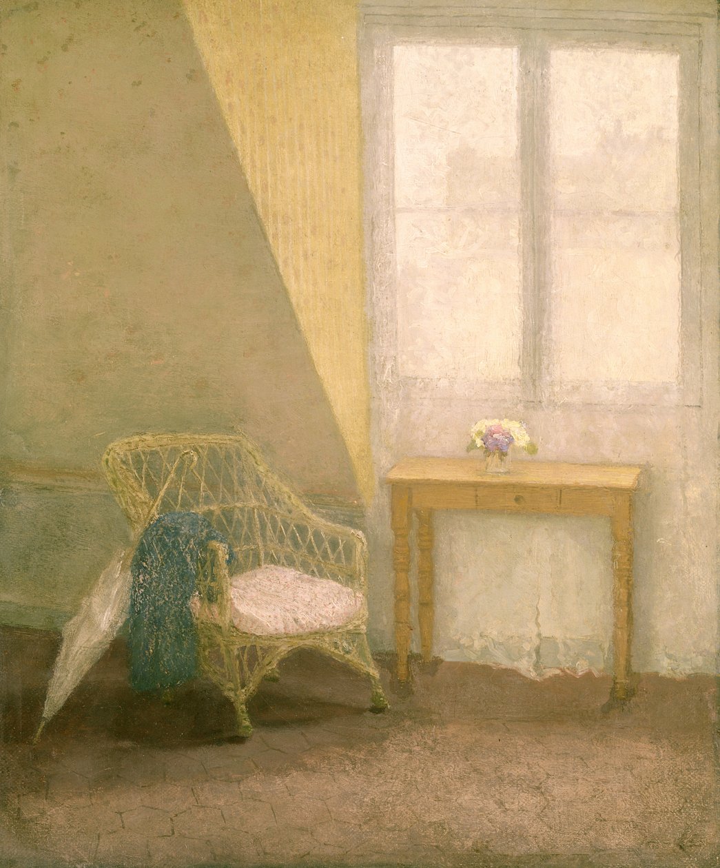 Een hoek van de kamer van de kunstenaar, Parijs, c.1907-09 door Gwen John