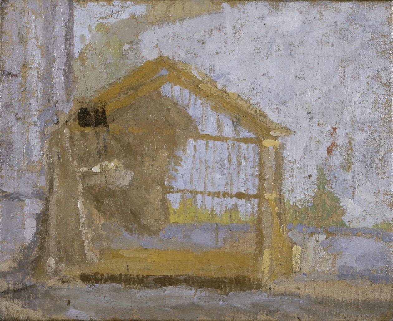 Een vogelkooi door Gwen John
